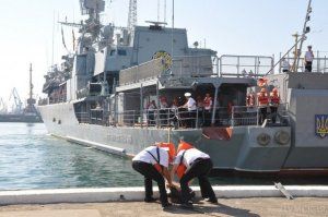 Флагман ВМСУ фрегат «Гетьман Сагайдачний» завершив участь у навчаннях «Морський щит 2015»