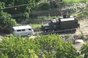 Російська авіація завдає ударів по позиціях бойовиків у районі села Гімри