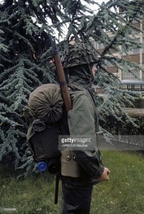 Демонстрація зразків нової польової форми французької армії; Червень 1964-го року (фото)